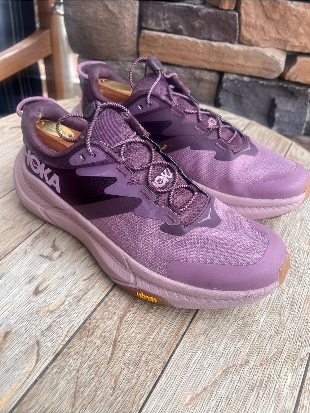 HOKA Transport Women’s TrailLifestyle Shoe Purple/Wisteria/Raisin Vibram Outsole